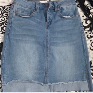 Jean pencil skirt